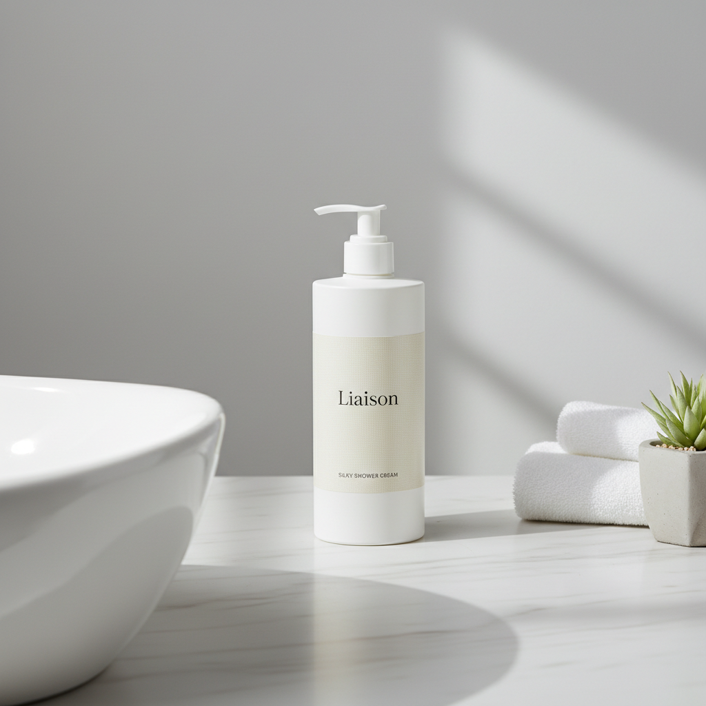 Liaison Silky Shower Cream – Bathroom Lifestyle Scene