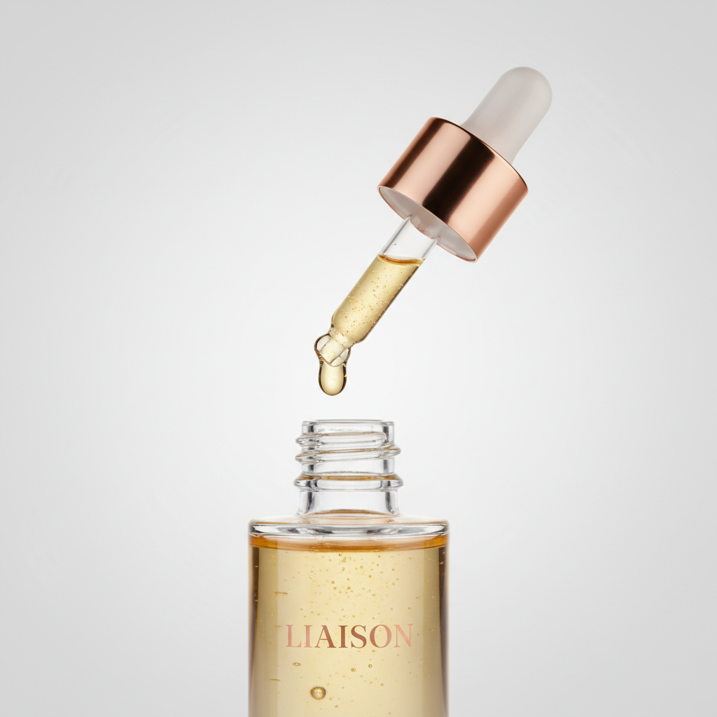 Liaison Glow Body Oil – Dropper with Oil Texture