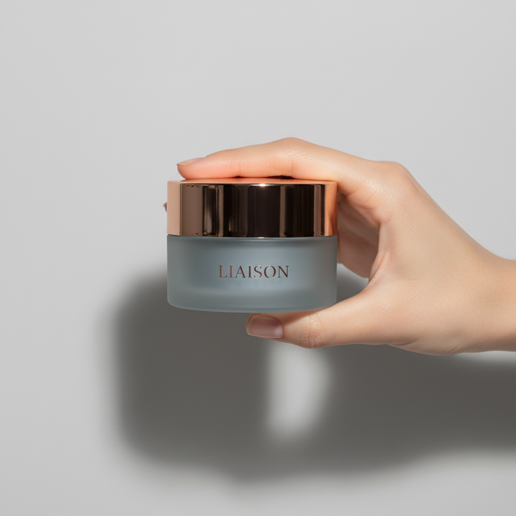 Liaison Hydrating Body Butter – Female Model Holding Product