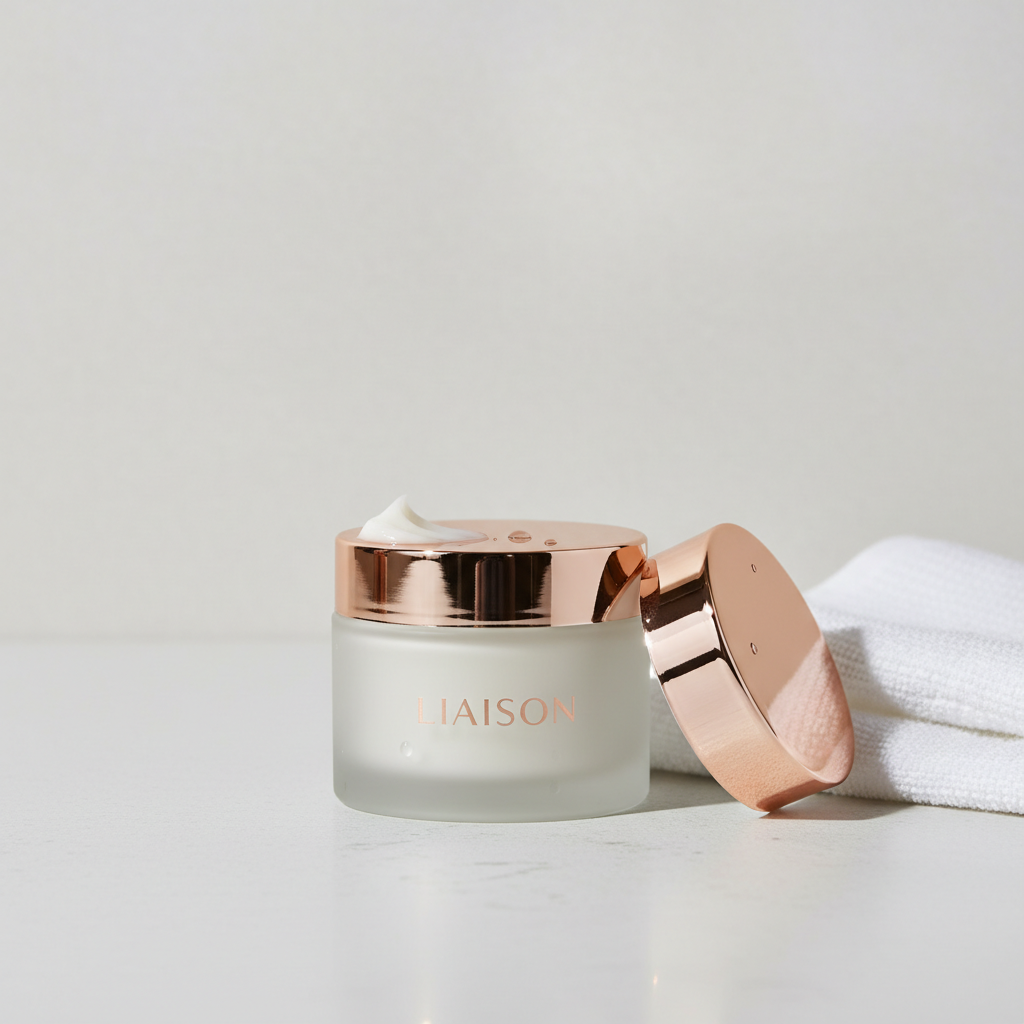 Liaison Hydrating Body Butter – Bathroom Lifestyle Scene