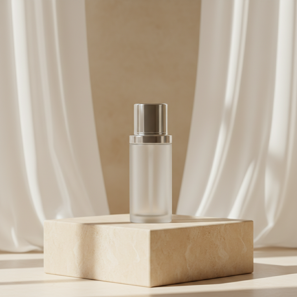 Minimalist Cosmetic Bottle Editorial